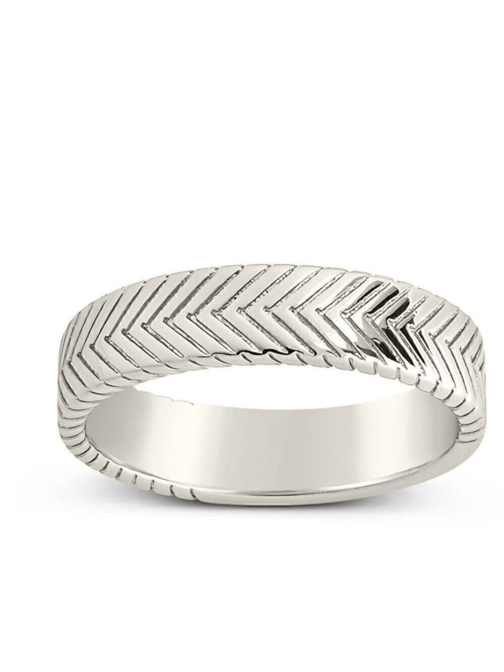 Sterling Forever Herringbone Ring